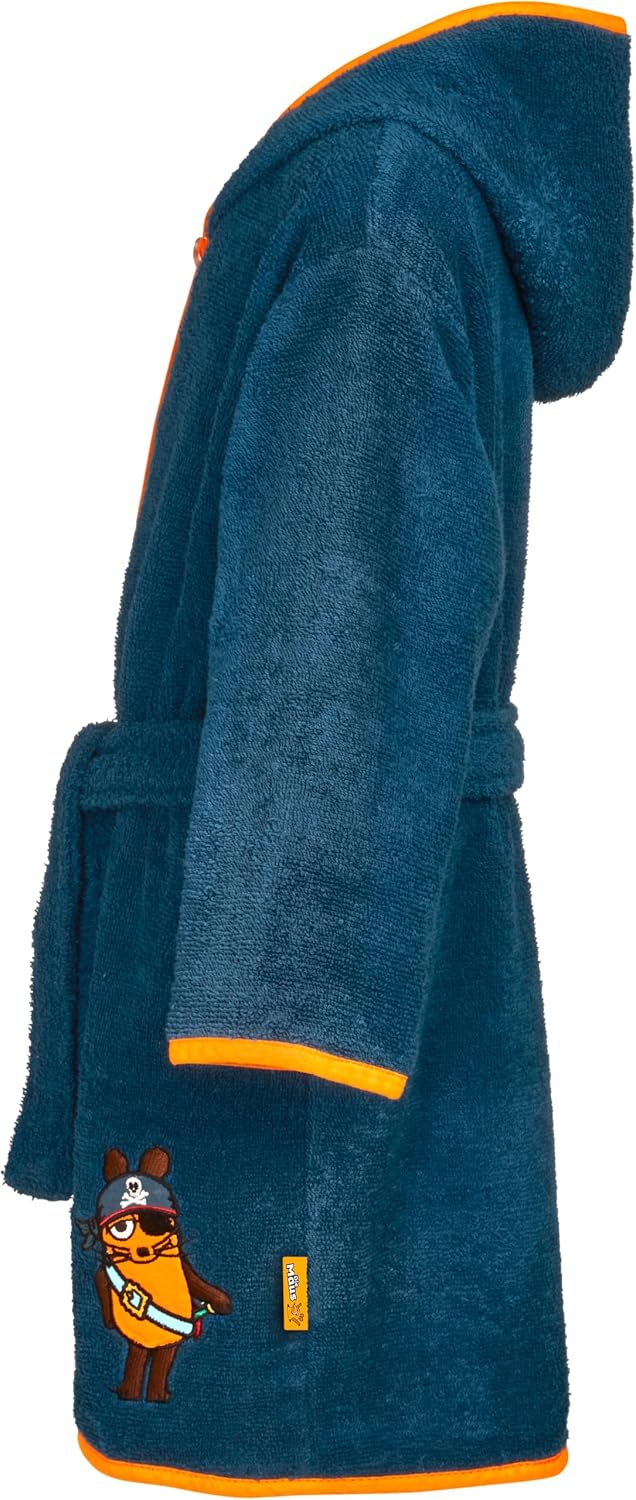 Detalle 2 de Playshoes Morgenmantel Accappatoio Unisex per Bambini e Ragazzi (Pacco da 1) – Morbidezza e praticità per piscina e casa