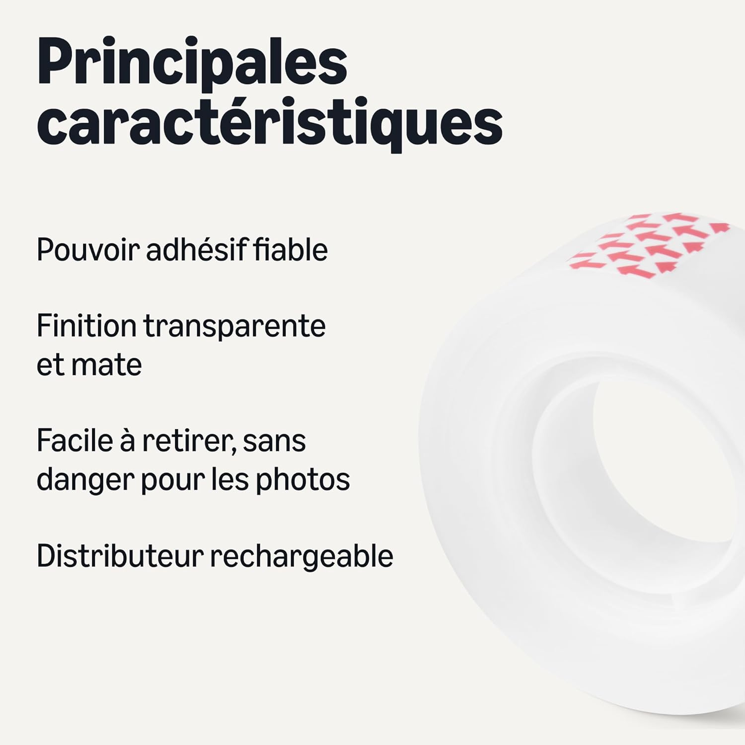 Thumbnail 1 de Amazon Basics Ruban Adhésif à Finition Mate — Ruban Invisible 19 mm x 25,4 m, Lot de 12 (Transparent)