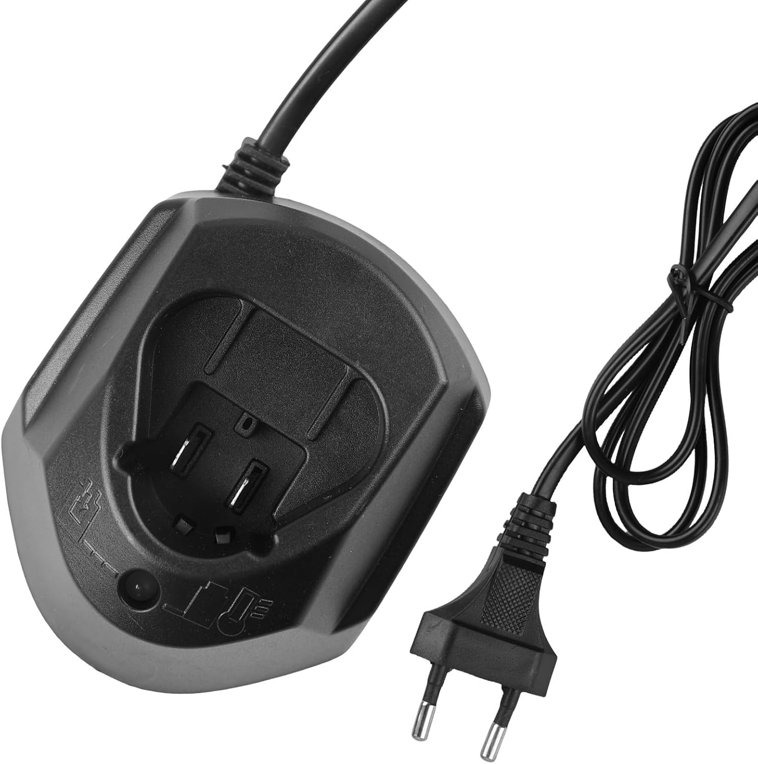 Detalle de HOSPAOP HBO12v batteriladdare för Bosch 10,8–12 V med LED-indikator