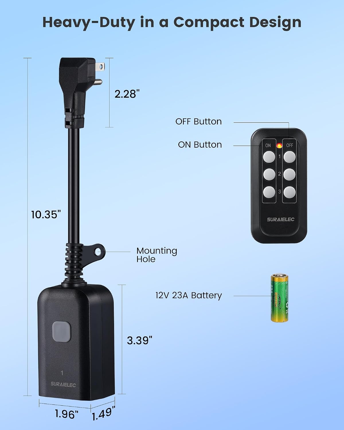 Thumbnail 6 de SURAIELEC Wireless Outlet Kit, 15 AMP ⚡