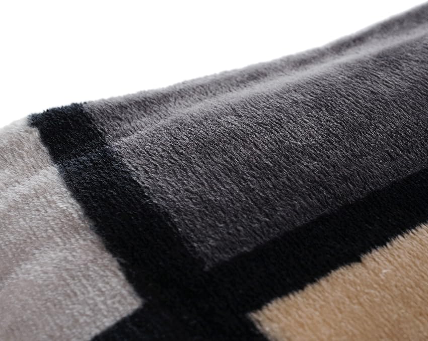 Detalle 2 de Gözze - Manta Cachemira 500 g/m², 150x200 cm, Azul/Turquesa🧣