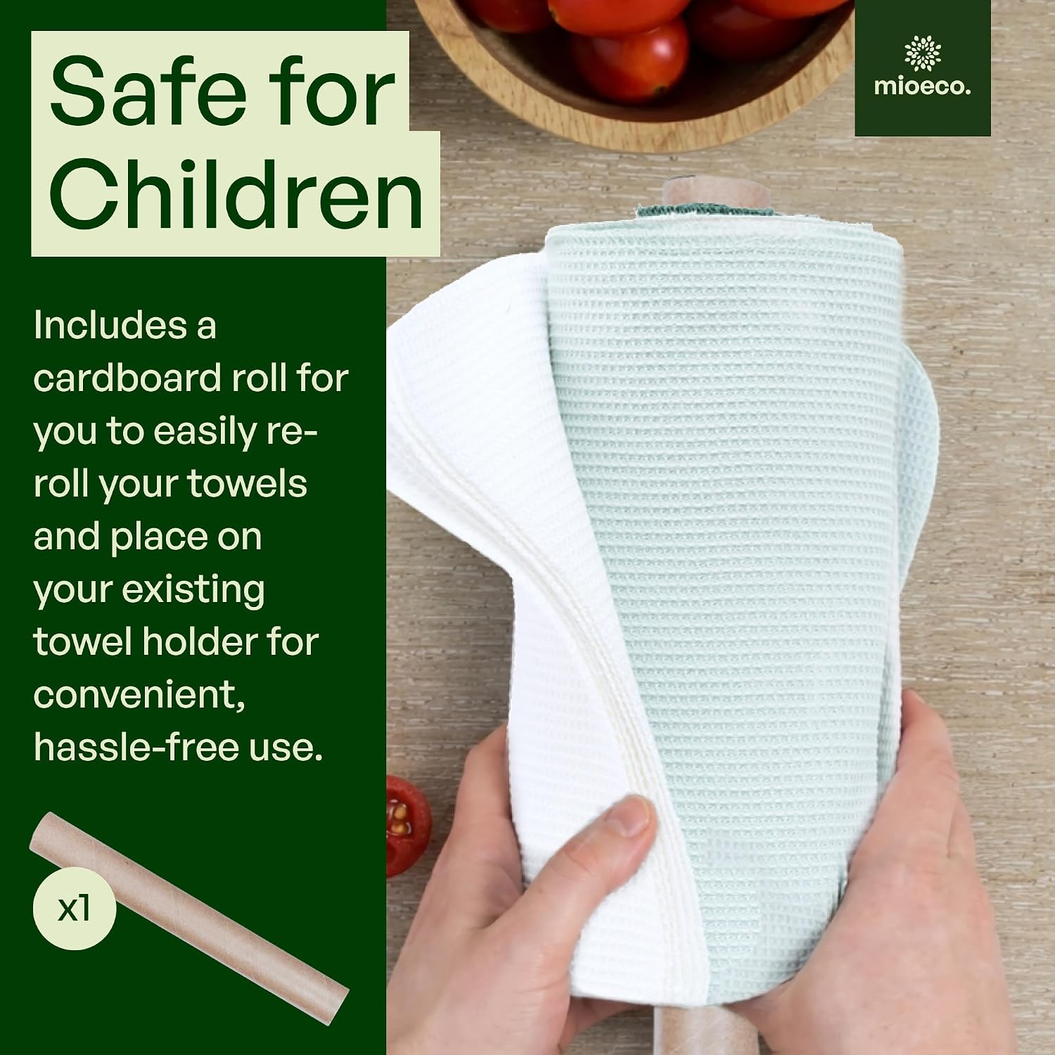 Thumbnail 4 de mioeco Reusable Kitchen Paper Towels, 24-Pack