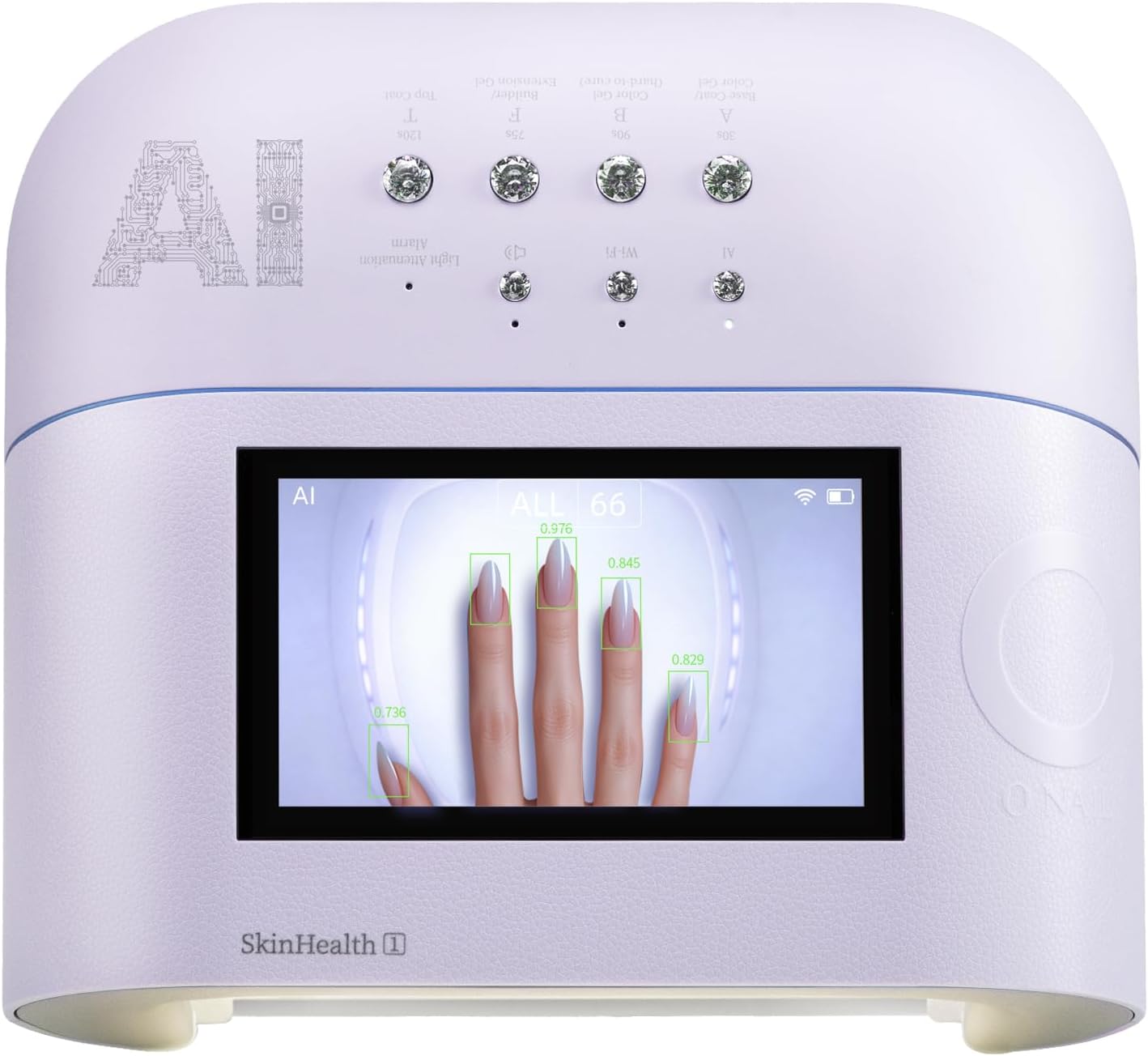 Detalle de O NAIL AI Smart Precision UV LED Nail Lamp for Gel Nails