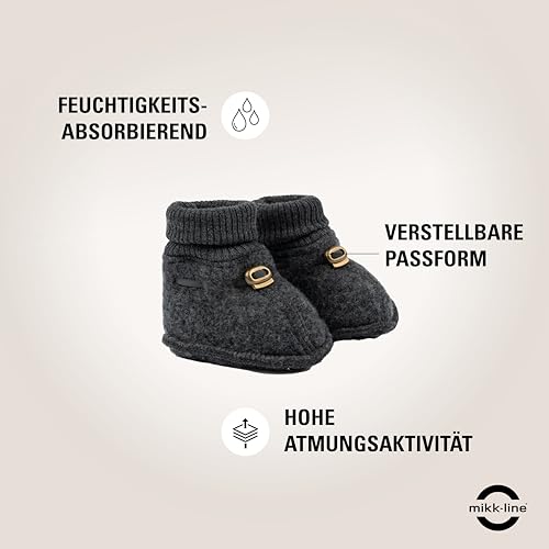 Thumbnail 6 de Mikk-line Chaussettes bébé laine anthracite ⚙