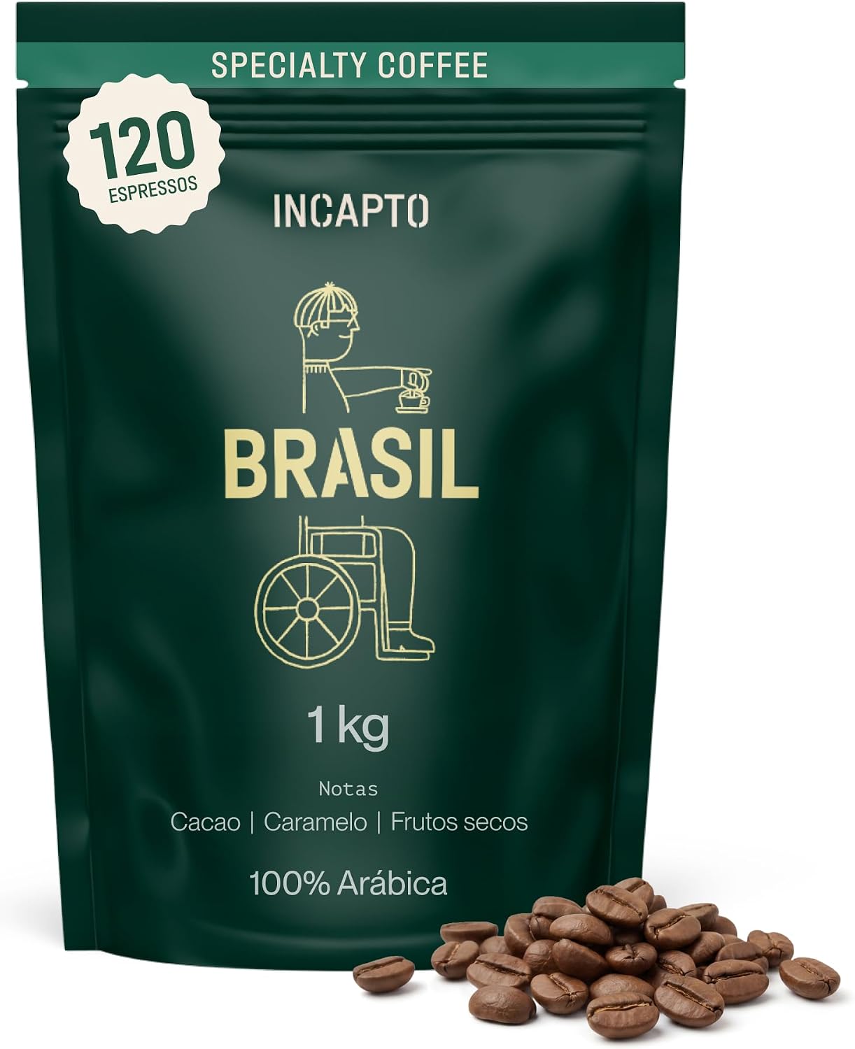 Detalle de Incapto Café en Grano de Especialidad 1kg