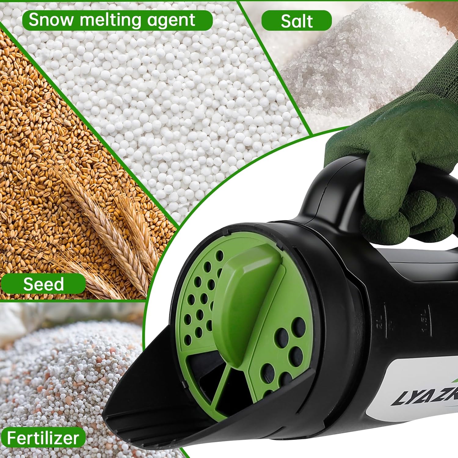 Detalle de LYAZKMY Handheld Spreader 2.5L