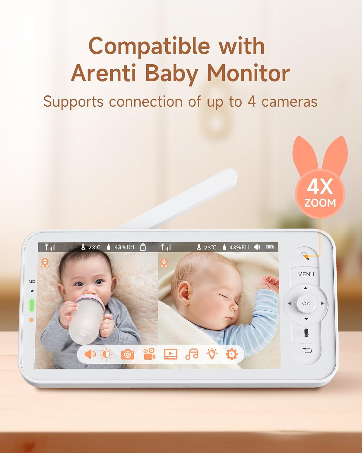 Detalle 1 de Arenti 2.5K 5GHz Baby Monitor