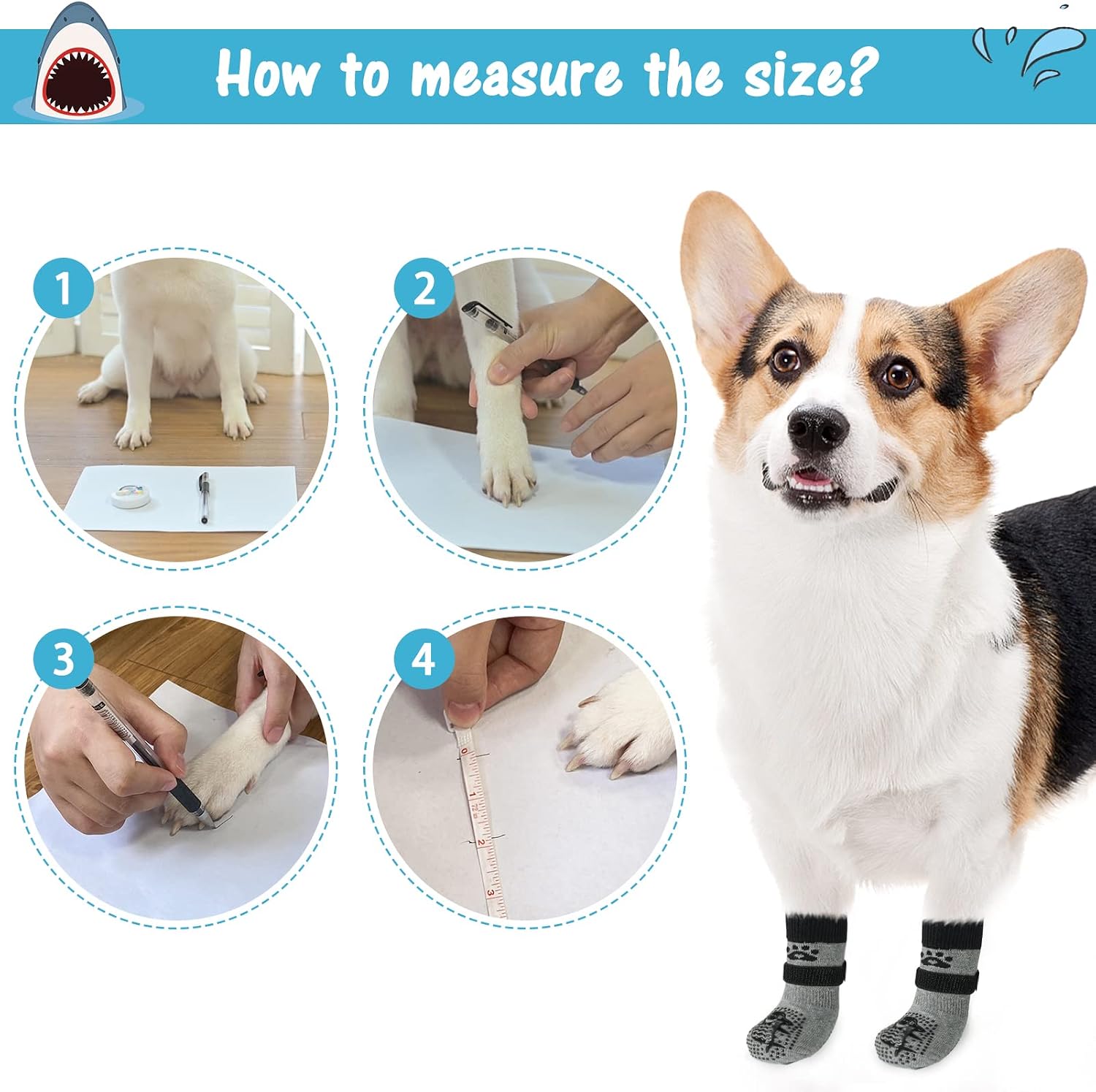 Thumbnail 6 de Scenereal Double Side Anti-Slip Dog Socks review: practical paw protection for home and outdoor wear