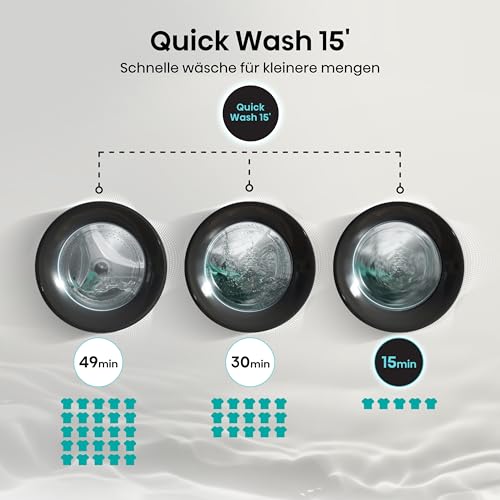 Thumbnail 12 de Hisense WD3S8043BW3 Waschtrockner – 8 kg, 54 l, JetWash, Auto Wash, Dampffunktion