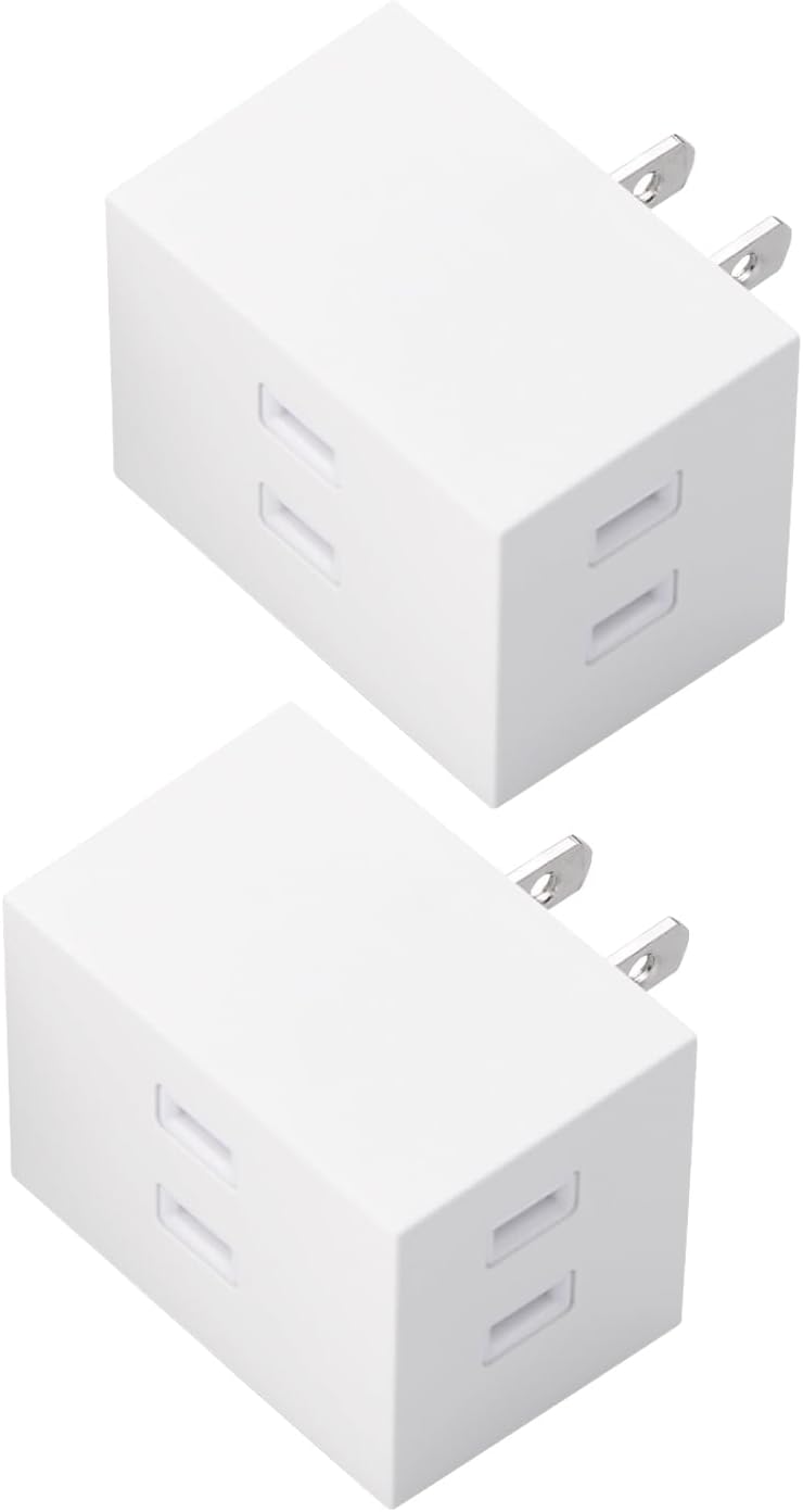 Detalle de エレコム ECT-29-2WH 3個口電源タップ 2個セット 雷ガード・ほこり防止シャッター付き