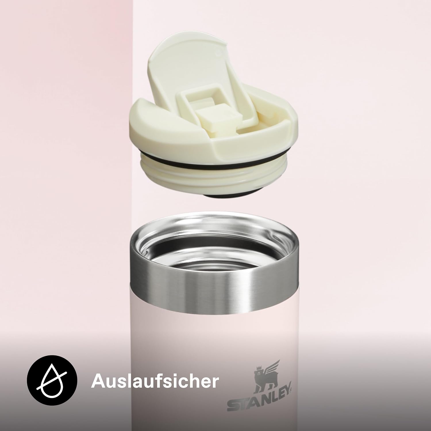 Detalle de STANLEY 1913 Aerolight Transit Thermobecher 0,47L – Rose Quartz
