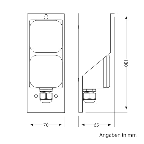 Thumbnail 5 de ledscom.de PIWI Base de enchufe exterior IP44 2 contactos