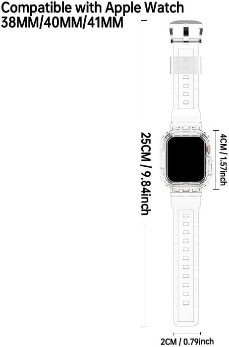 Thumbnail 6 de XYF Crystal Clear Apple Watch Band 41mm
