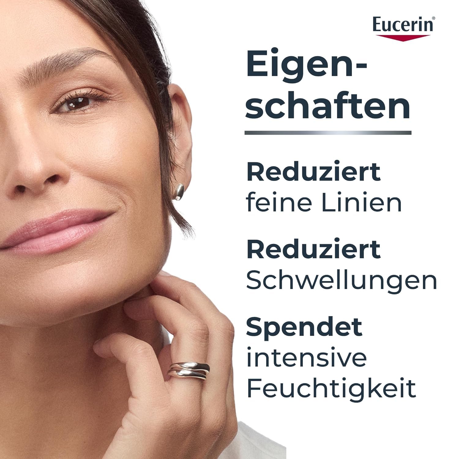Detalle de Eucerin Hyaluron-Filler + 3x Effect Augenpflege SPF 15, 15 ml – Anti-Falten Augencreme