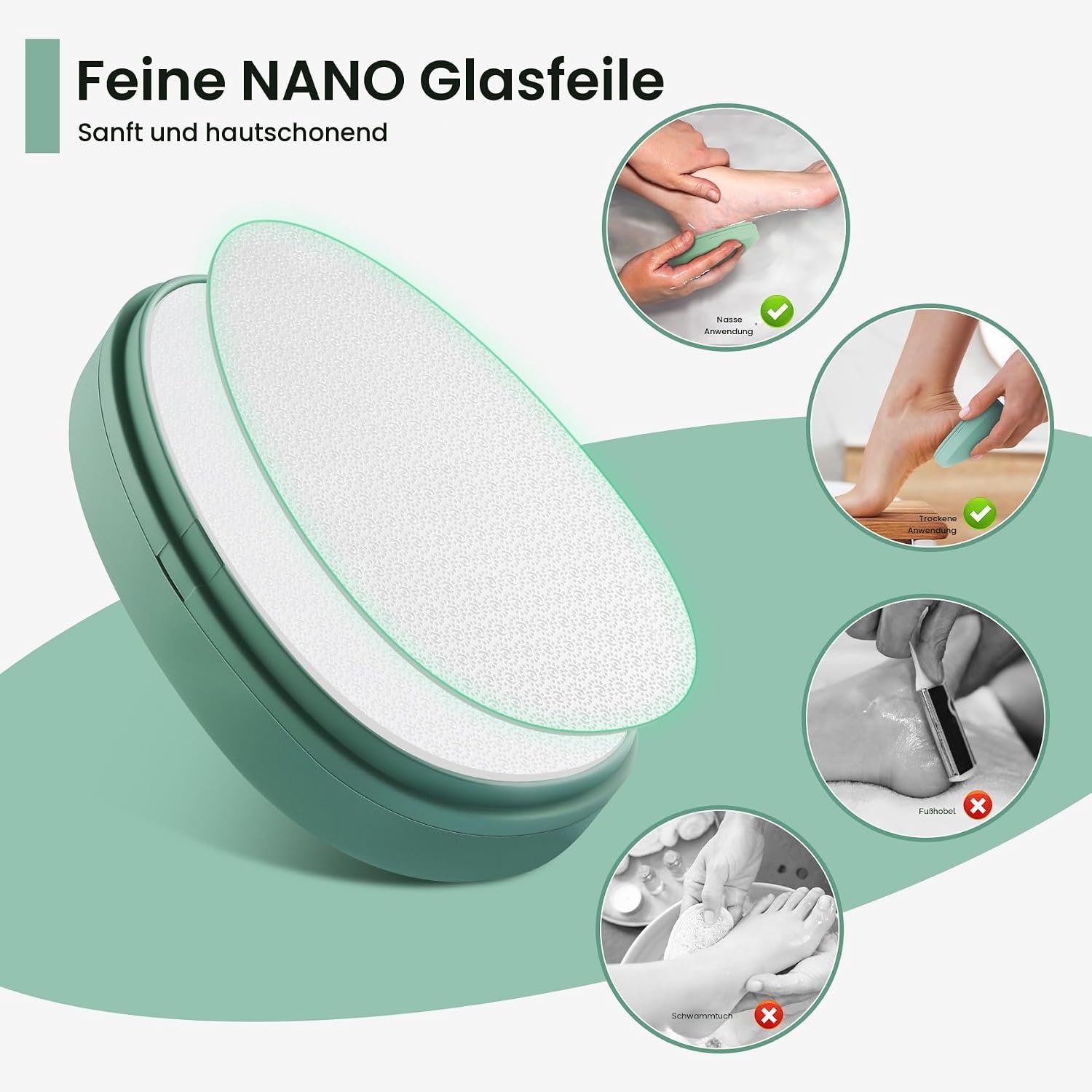 Thumbnail 3 de BEZOX 2in1 Nano Glas Hornhautentferner 🦶