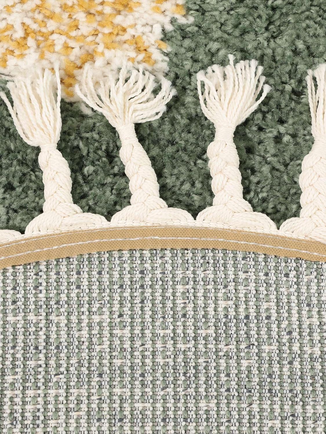 Thumbnail 6 de RugVista Linnea kindertapijt Ø 150 cm, groen, rond en middelpolig