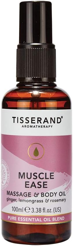 Detalle de Tisserand Muscle Ease Massage and Body Oil – Ginger, Lemongrass & Rosemary (100ml)
