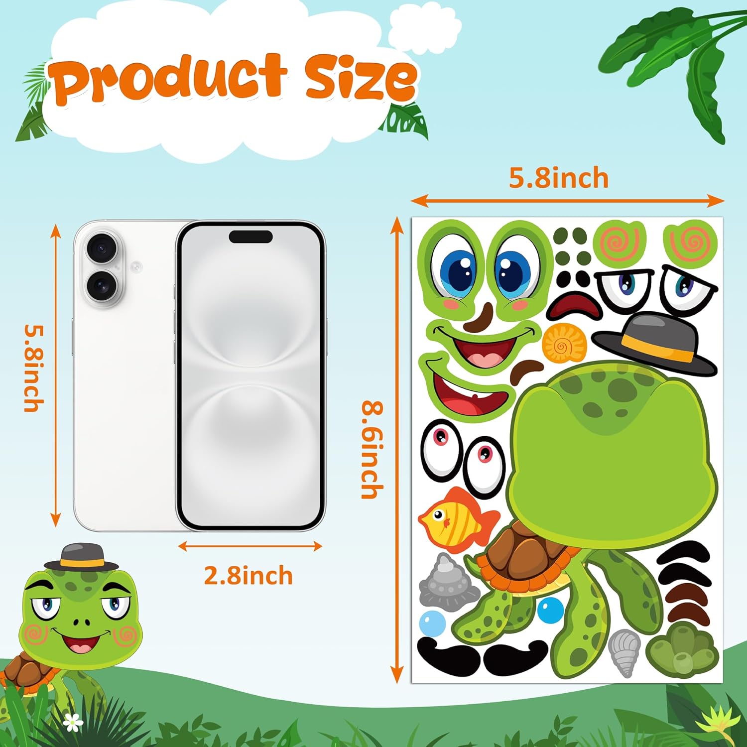 Detalle de Stickers for Kids 48 sheets 🎨