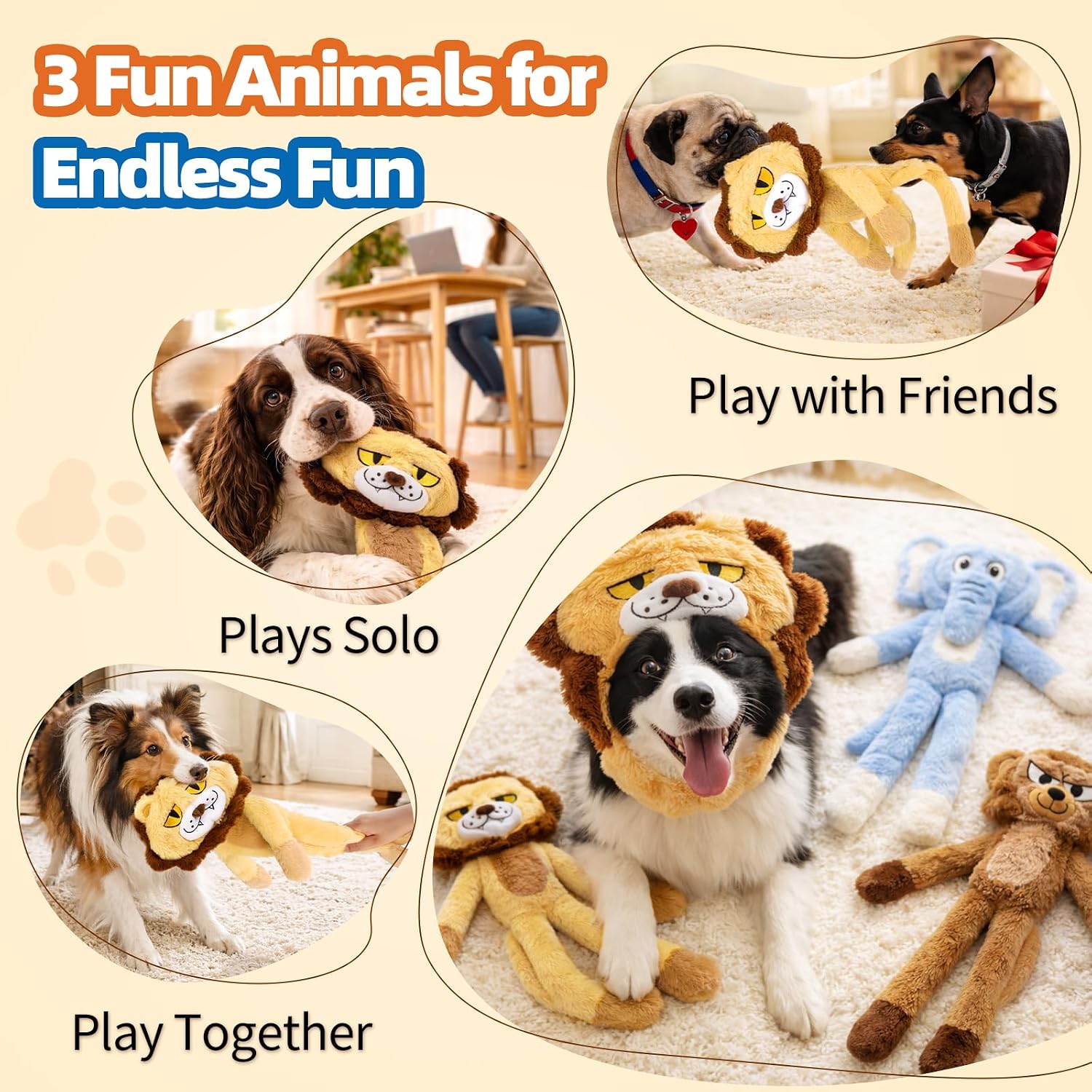 Thumbnail 4 de LAONOPS Jumbo Squeaky Dog Toys
