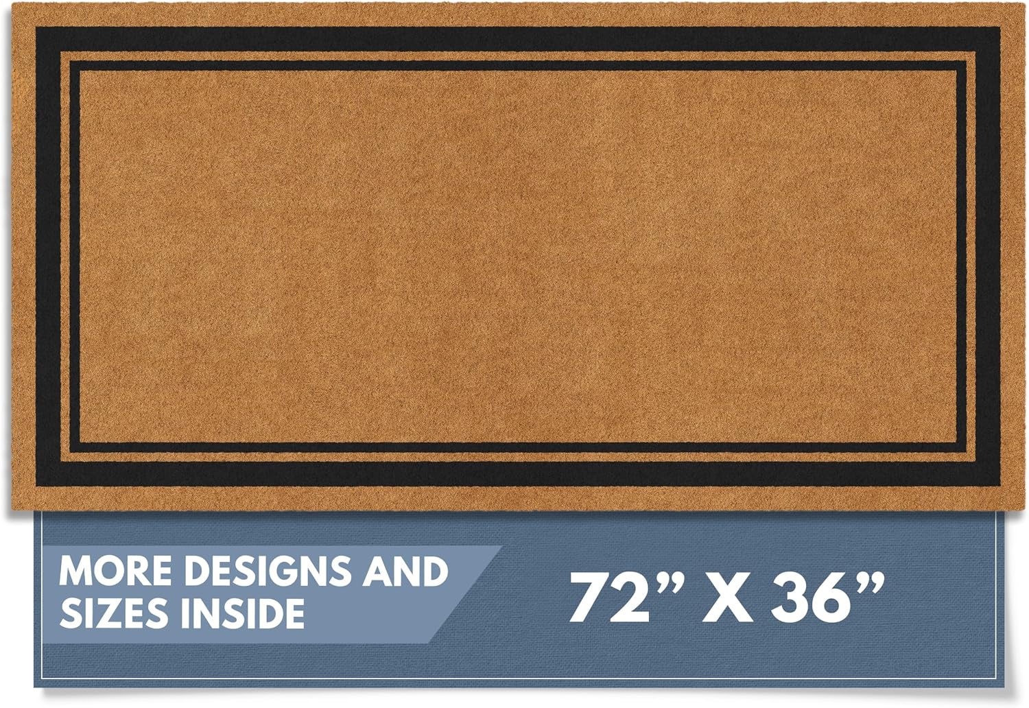 Detalle de Barnyard Designs 36x72 Coco Doormat 🏡