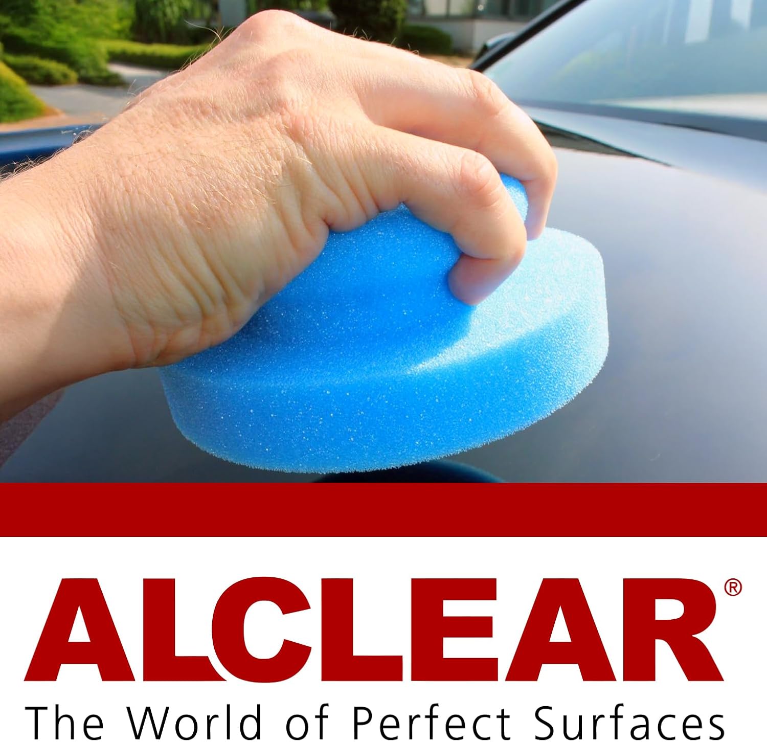 Thumbnail 1 de ALCLEAR 5713050M Spugna lucidatura a mano – pad morbido per cera, polish e sigillante (Made in Germany)