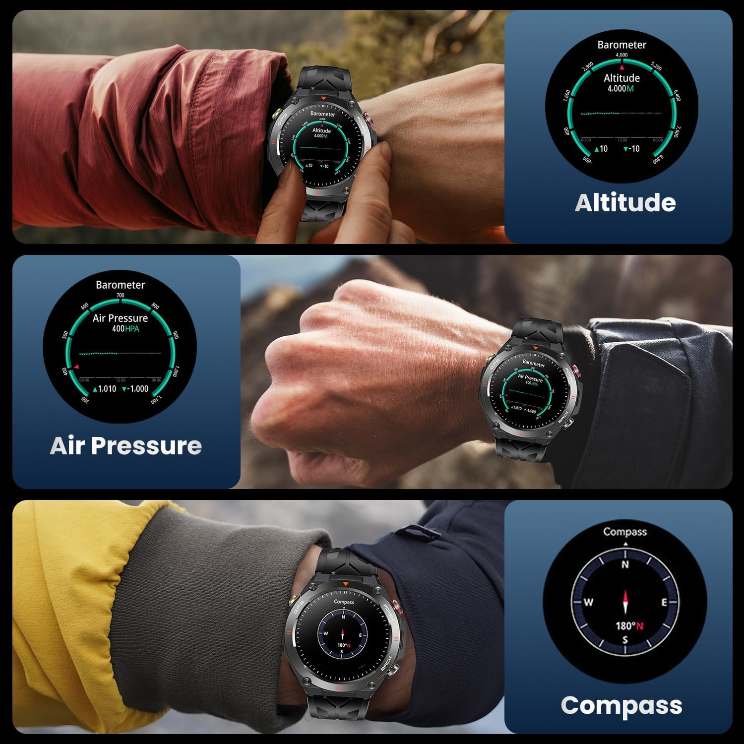 Detalle 1 de Orologio Smartwatch Uomo GPS Sport