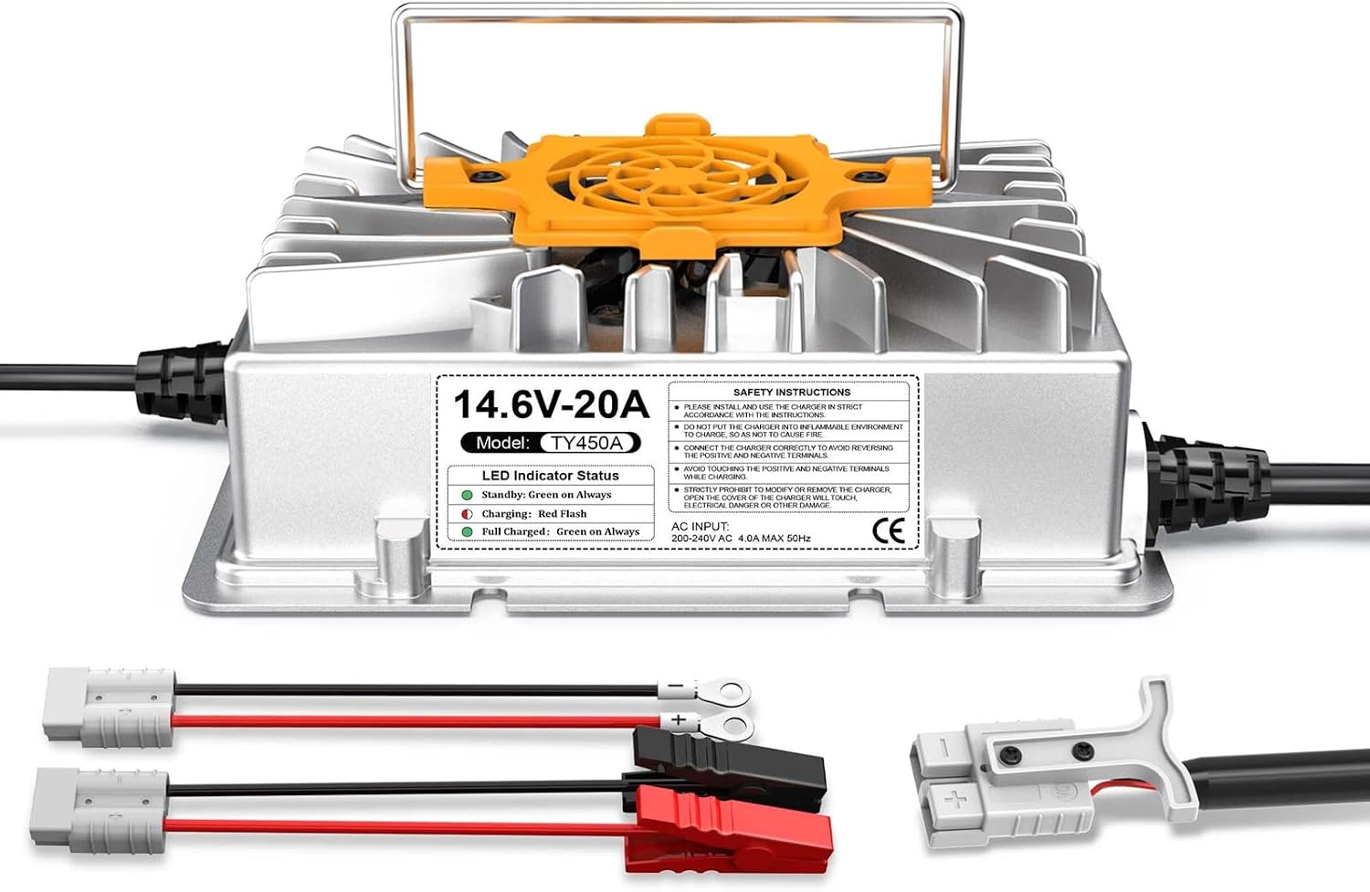 Detalle de LiFePO4 Ladegerät 14,6 V 20 A mit IP67
