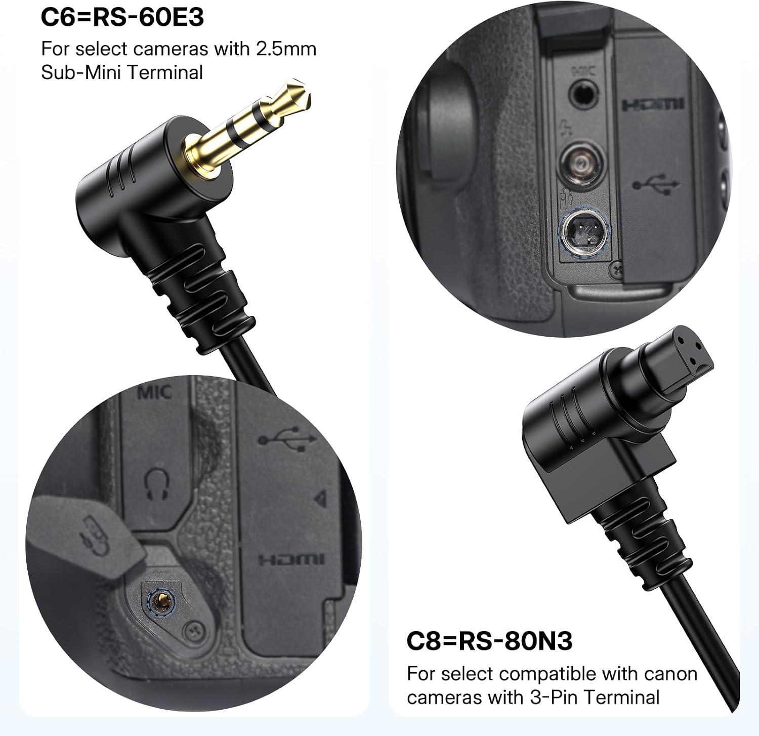 Thumbnail 6 de for Canon Camera Rechargeable Remote Shutter Release with Interval Timer by Aodelan
