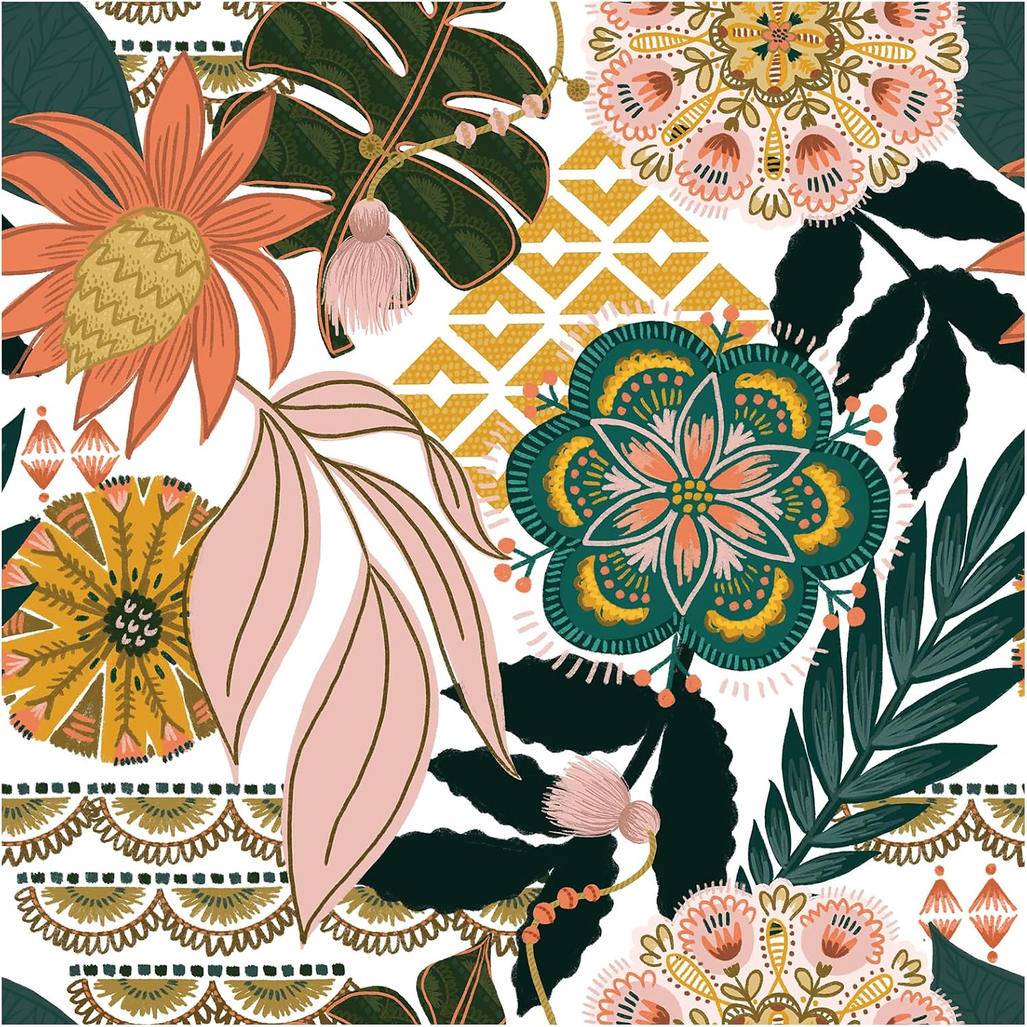 Detalle de Peel and Stick Wallpaper 17.5 x 118 in