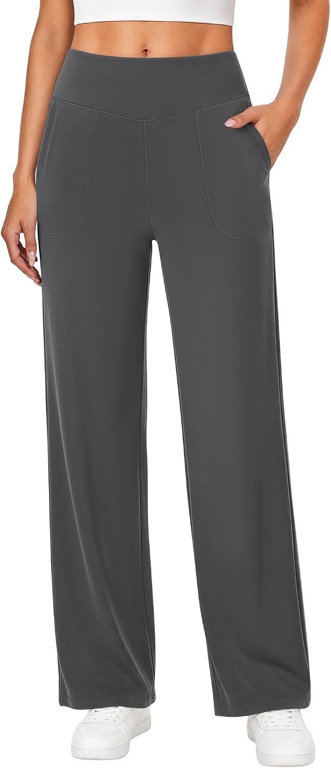 Detalle de AB-Eleven Women's Wide-Leg Yoga Pants