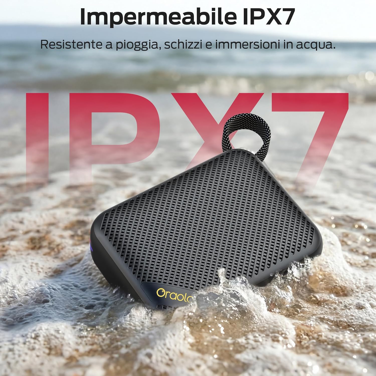 Thumbnail 2 de Oraolo Cassa Bluetooth Portatile: Mini Altoparlante IPX7, 24h di Riproduzione e Suono Impattante