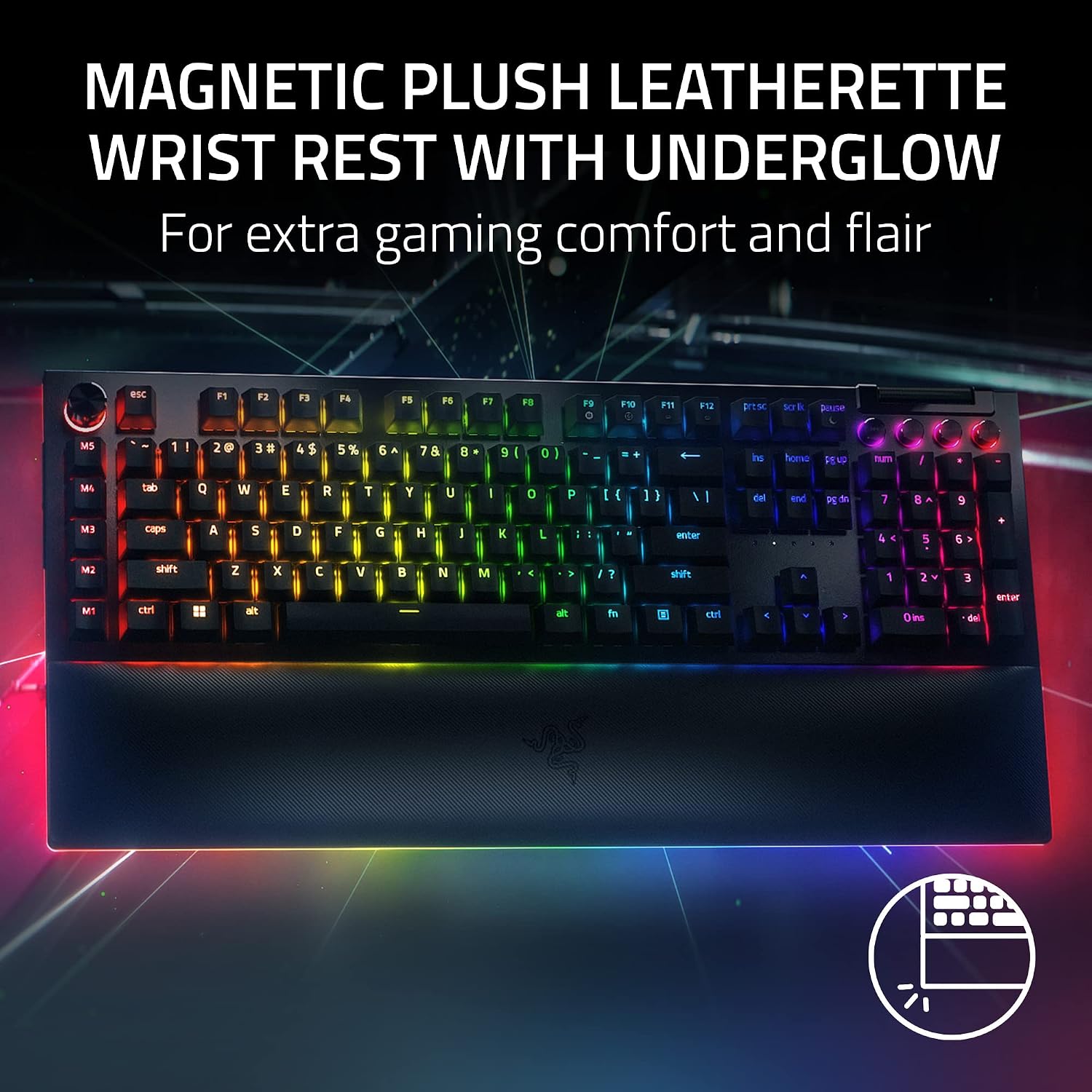 Thumbnail 4 de Razer BlackWidow V4 Pro 1ms Wired Keyboard