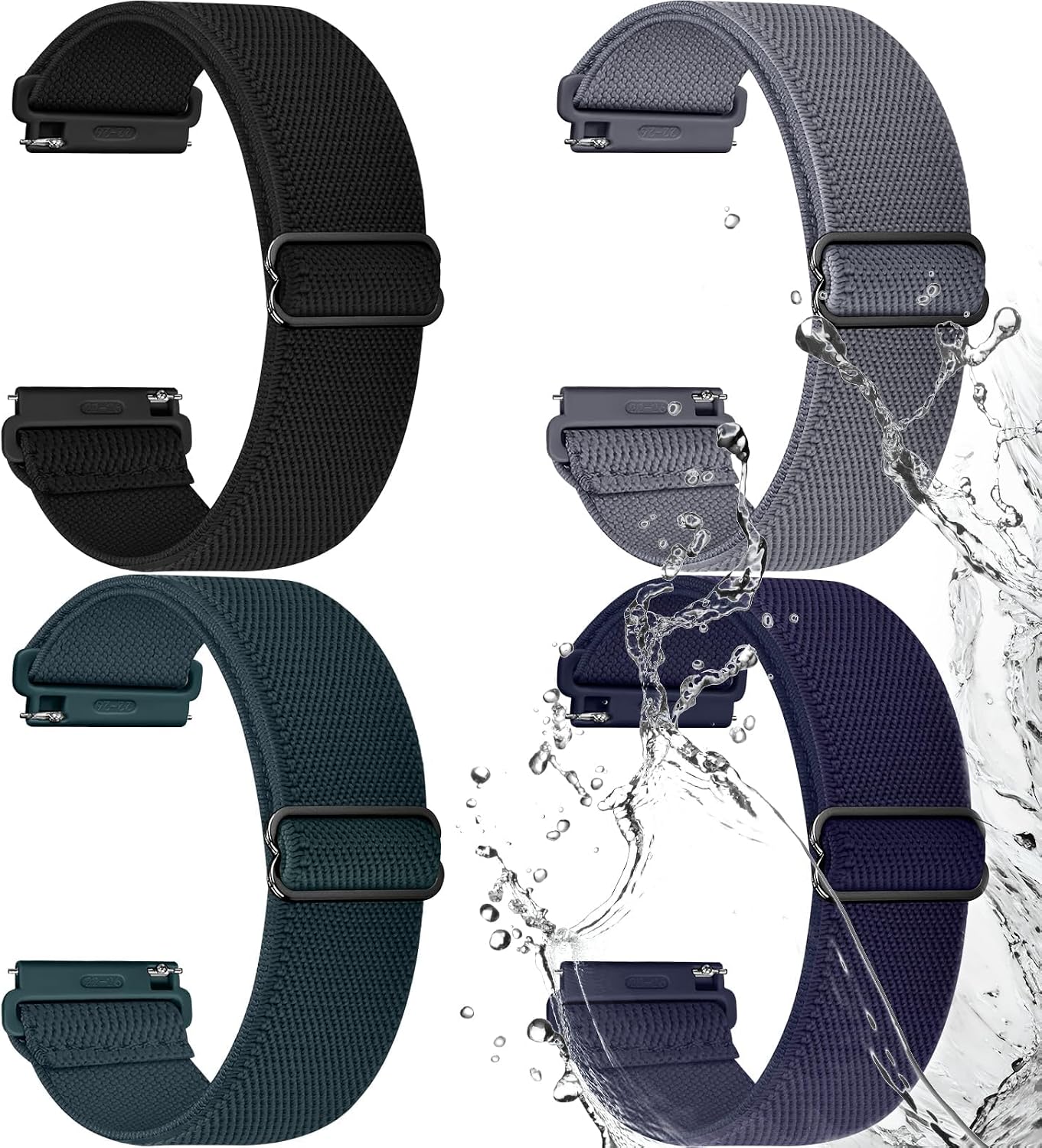 Detalle de Fullmosa Nylonarmband 22 mm kompatibel mit Garmin