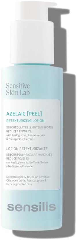 Sensilis Purify Azelaic Peeling, Lotion à Texture Gélifiée – Régule le sébum et éclaircit les taches