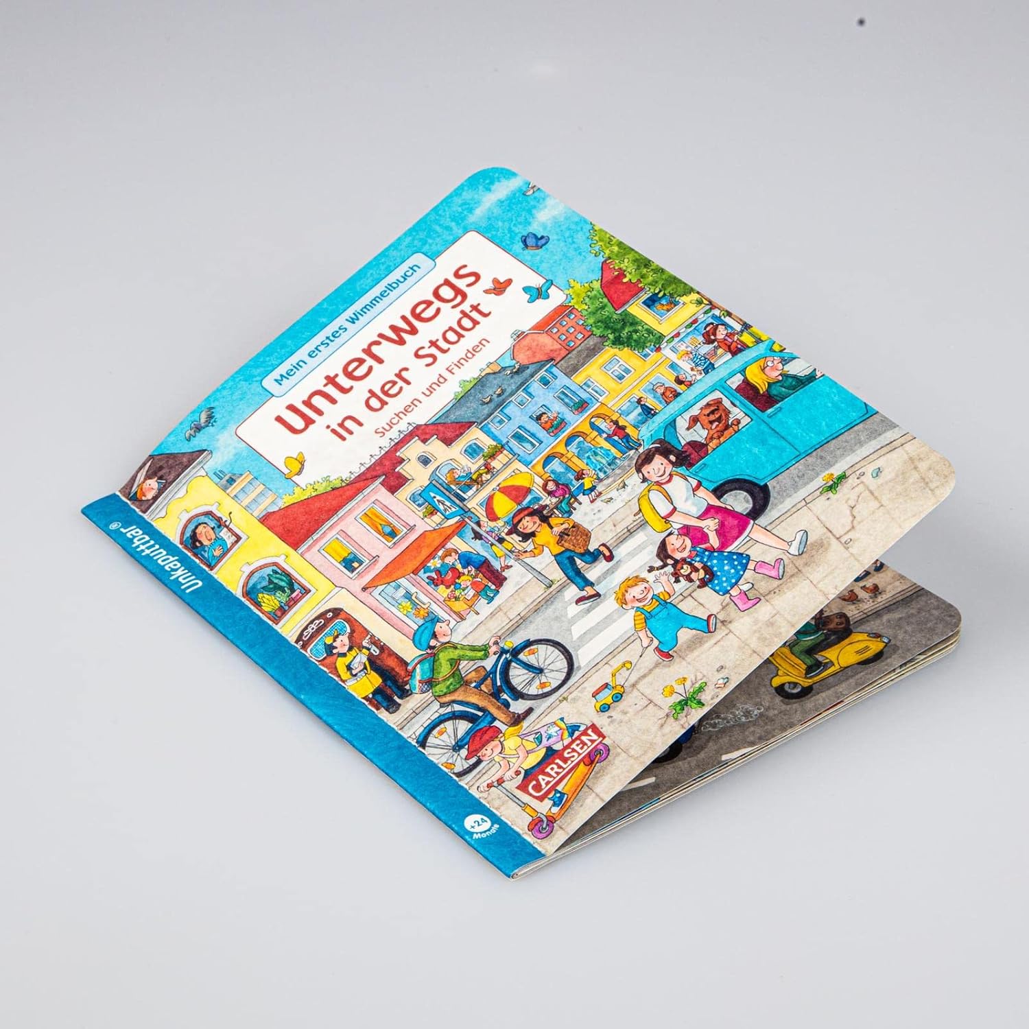 Detalle de Unkaputtbar: Mein erstes Wimmelbuch – Unterwegs in der Stadt, tålig myllrande bilderbok