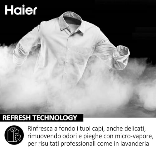 Detalle de Haier I-Pro Serie 3 Lavatrice Slim 7 Kg: igiene, rapidità e comfort con grande bocca di carico