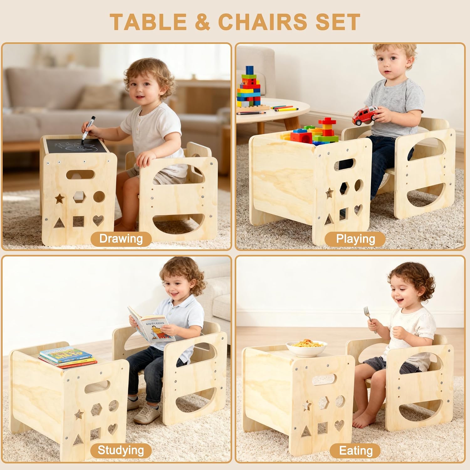 Thumbnail 6 de Osrioal Kids Table and Chair Sets: Toddler Table and Chair for 1–3 Years, Stable, Easy Assembly