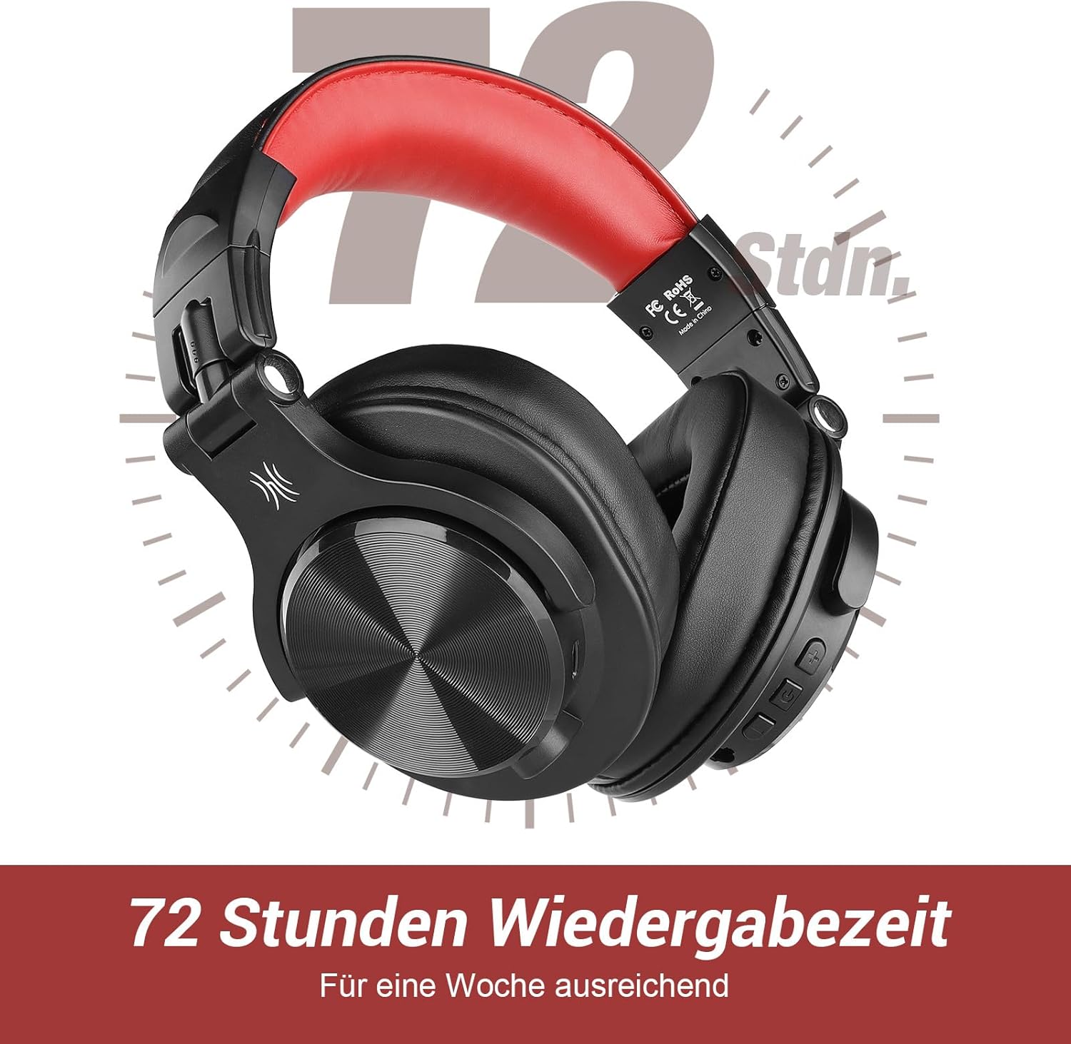 Detalle de OneOdio A70 Bluetooth Kopfhörer 72 Std