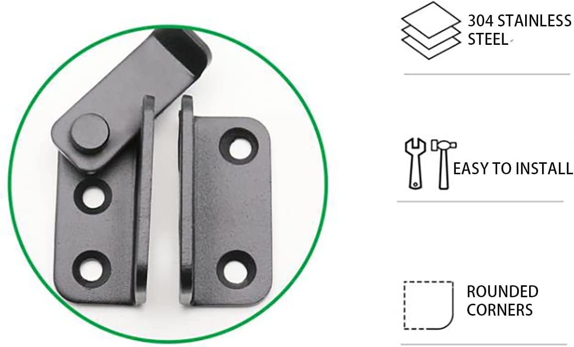 Detalle de Stainless Steel Sliding Barn Door Lock
