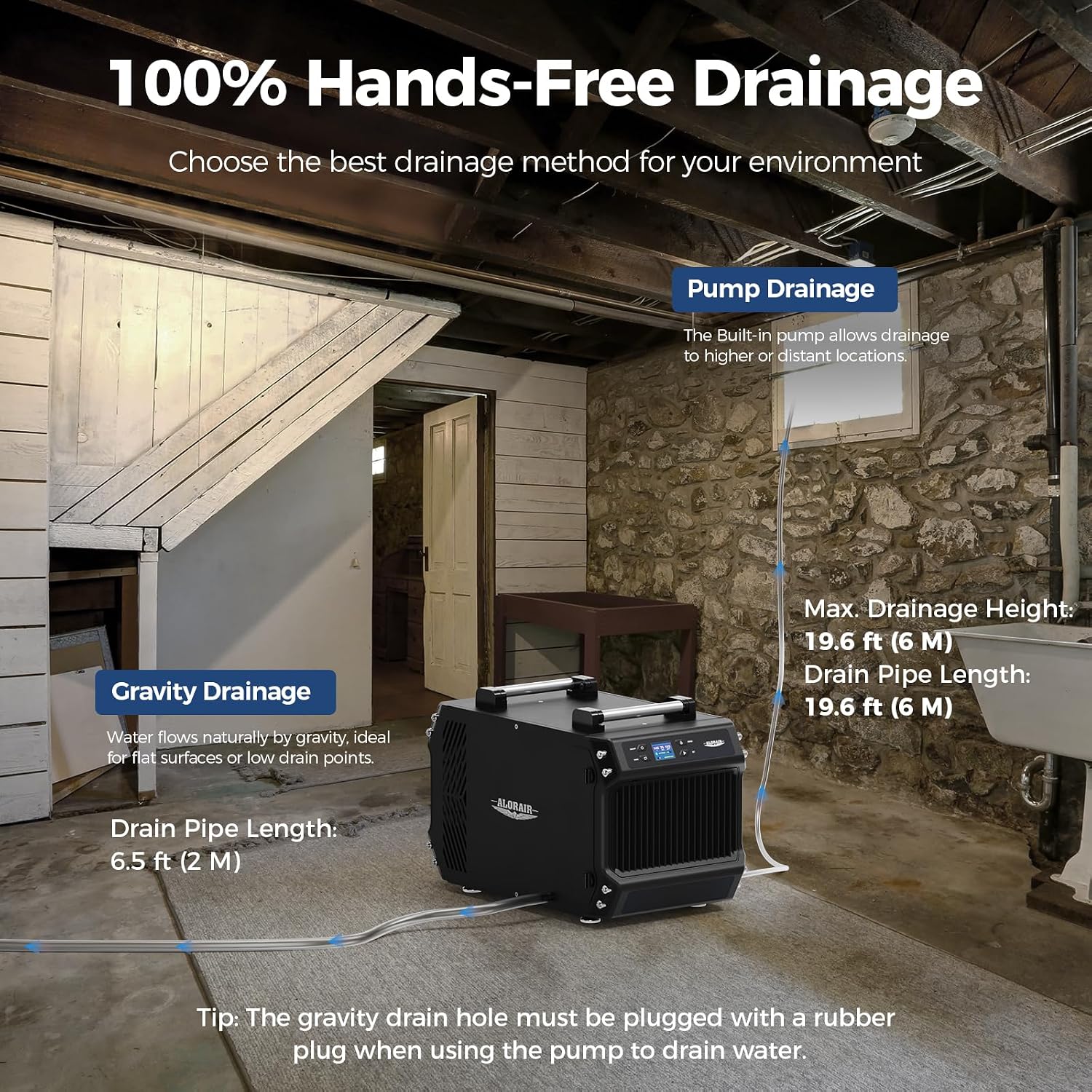 Detalle 2 de ALORAIR Galaxy 60P Crawl Space Dehumidifier with Pump and Auto Defrost