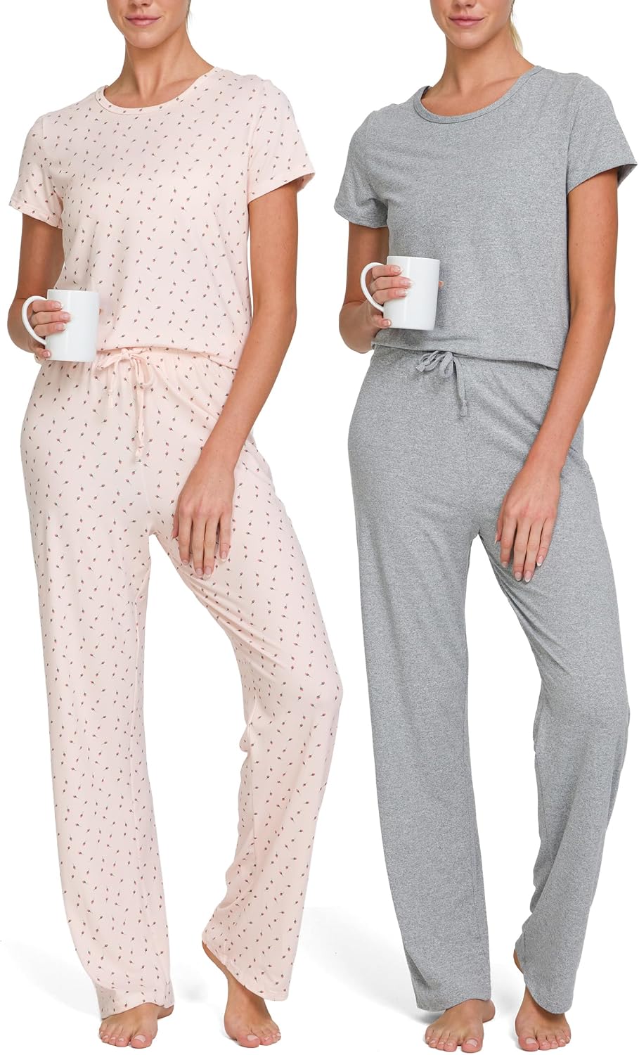 Detalle de Ultra Performance 2 Pack Pajama Set for Women – Soft, Relaxed 2-Piece Loungewear