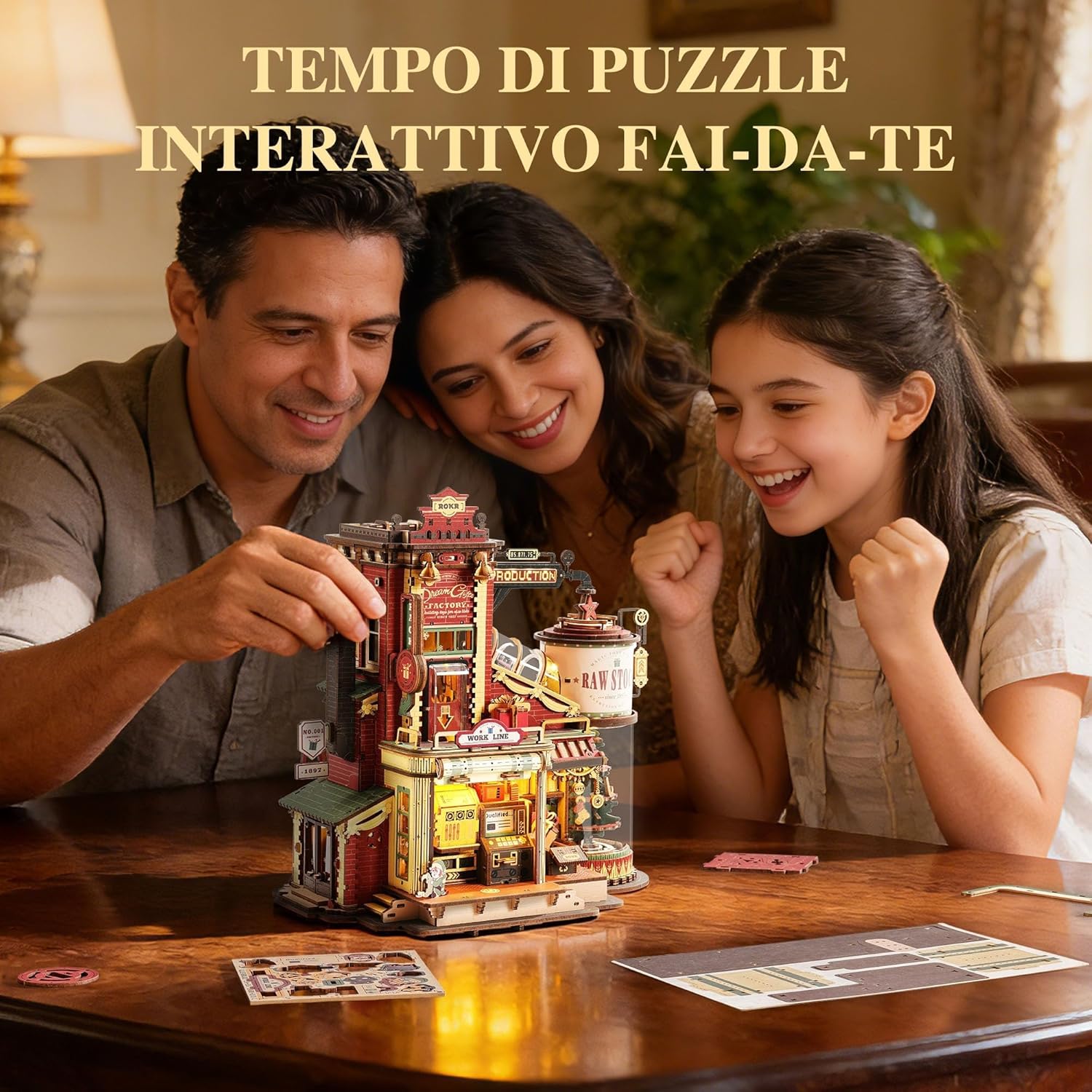 Thumbnail 6 de ROKR Dream Gift Factory Puzzle 3D 449 pezzi