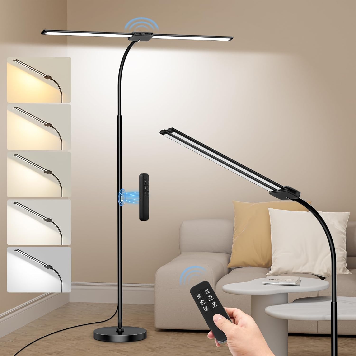 Detalle de LED Dual Head Floor Lamp 18W LED