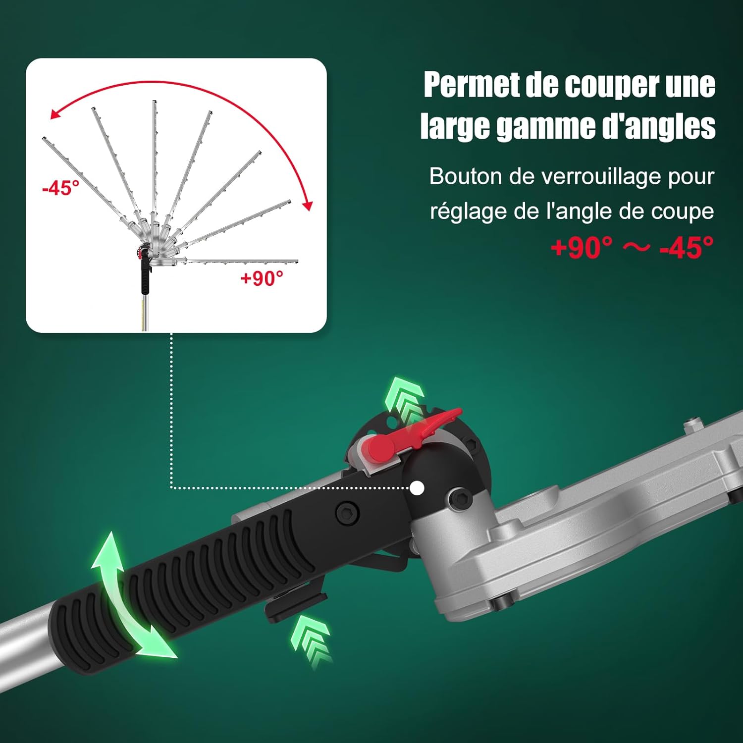 Detalle de HYCHIKA Taille-haie télescopique 900W ✂