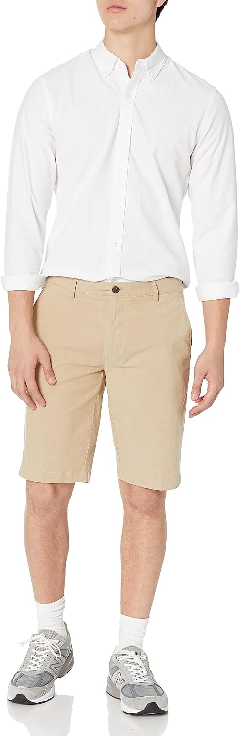 Thumbnail 3 de Amazon Essentials Men’s Slim-Fit Lightweight Comfort Stretch Oxford Shorts (11 inch)