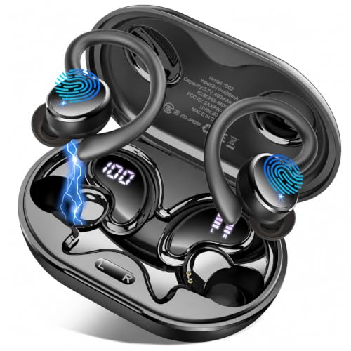Detalle de Matast 2026 Cuffie Bluetooth 5.4 Sport: auricolari In Ear con ANC ENC, LED Display e certificazione IP7