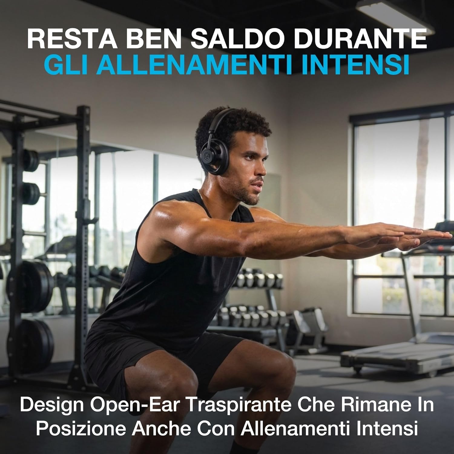 Thumbnail 2 de JLab JBuds Open Ear cuffie wireless Bluetooth open-ear con autonomia 24 ore, doppio driver e audio personalizzabile (nero)