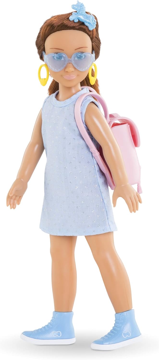 Thumbnail 3 de Corolle Girls Zoe Shopping Surprise Ankleidepuppe mit Ohrringen und 6 Überraschungen (28 cm), Vanilleduft, ab 4 Jahren