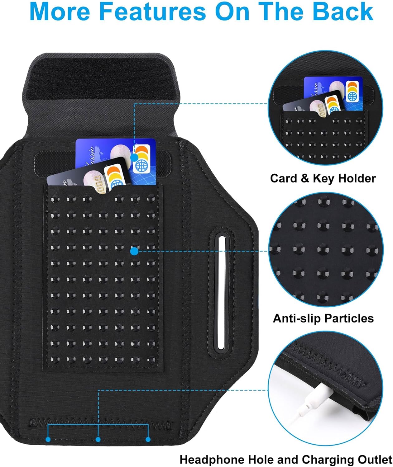 Thumbnail 6 de Razobws 6.8" Running Phone Holder with Earphone Bag