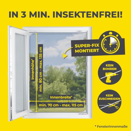 Thumbnail 3 de EASYmaxx Insect Protect: Teleskop-Insektenschutzgitter für Fenster – montagefertig und flexibel dimensionierbar